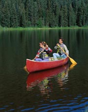 Canoe ride; Actual size=180 pixels wide